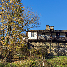 BOZHENTSI, BULGARIA - OCTOBER 29 2016:  Old Houses in village of Bozhentsi, Gabrovo region, Bulgaria