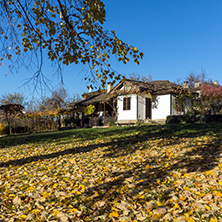 BOZHENTSI, BULGARIA - OCTOBER 29 2016:  Old Houses in village of Bozhentsi, Gabrovo region, Bulgaria