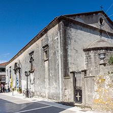 LEFKADA TOWN, GREECE - JULY 17, 2014: Old Orthodox church in  Lefkada town, Ionian Islands, Greece