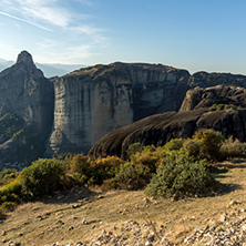 Amazing landscape with Rocks formation near Meteora, Thessaly, Greece