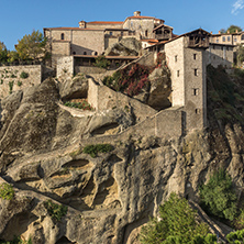 Amazing Landscape of Holy Monastery of Great Meteoron in Meteora, Thessaly, Greece