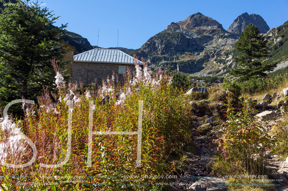 Landscape with Trail to climbing Malyovitsa peak, Rila Mountain, Bulgaria