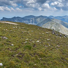 Amazing panorama from Musala peak,  Rila mountain, Bulgaria