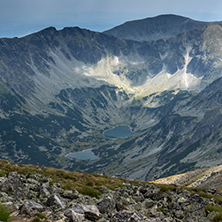 Amazing panorama from Musala peak,  Rila mountain, Bulgaria