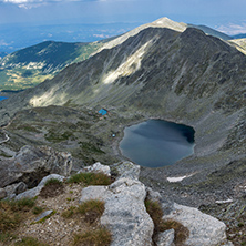 Amazing panorama from Musala peak,  Rila mountain, Bulgaria