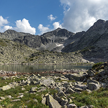 Clear sky over Musala peak and Musalenski lakes,  Rila mountain, Bulgaria