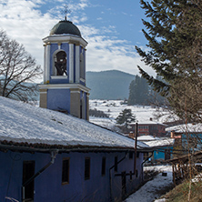 KOPRIVSHTITSA, BULGARIA - DECEMBER 13, 2013: Church of Assumption of Virgin Mary in historical town of Koprivshtitsa, Sofia Region, Bulgaria