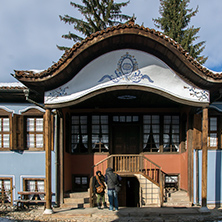 KOPRIVSHTITSA, BULGARIA - DECEMBER 13, 2013: Museum Lutova House in historical town of Koprivshtitsa, Sofia Region, Bulgaria