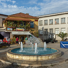 CHERNOMORETS, BULGARIA - AUGUST 16, 2017:  Typical street of village of Chernomorets, Burgas region, Bulgaria