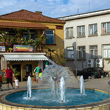 CHERNOMORETS, BULGARIA - AUGUST 16, 2017:  Typical street of village of Chernomorets, Burgas region, Bulgaria