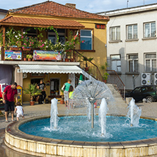 CHERNOMORETS, BULGARIA - AUGUST 16, 2017:  Typical street of village of Chernomorets, Burgas region, Bulgaria