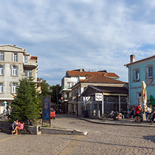 CHERNOMORETS, BULGARIA - AUGUST 16, 2017:  Typical street of village of Chernomorets, Burgas region, Bulgaria