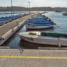 CHERNOMORETS, BULGARIA - AUGUST 16, 2017:  Amazing Seascape of port of Chernomorets, Burgas region, Bulgaria