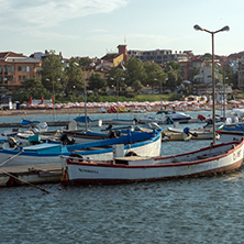 CHERNOMORETS, BULGARIA - AUGUST 16, 2017:  Amazing Seascape of port of Chernomorets, Burgas region, Bulgaria