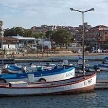 CHERNOMORETS, BULGARIA - AUGUST 16, 2017:  Amazing Seascape of port of Chernomorets, Burgas region, Bulgaria