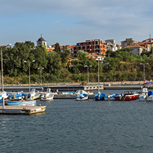 CHERNOMORETS, BULGARIA - AUGUST 16, 2017:  Amazing Seascape of port of Chernomorets, Burgas region, Bulgaria