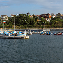 CHERNOMORETS, BULGARIA - AUGUST 16, 2017:  Amazing Seascape of port of Chernomorets, Burgas region, Bulgaria