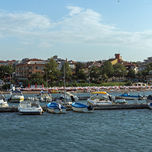 CHERNOMORETS, BULGARIA - AUGUST 16, 2017:  Amazing Seascape of port of Chernomorets, Burgas region, Bulgaria