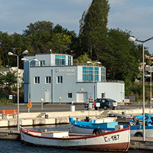 CHERNOMORETS, BULGARIA - AUGUST 16, 2017:  Amazing Seascape of port of Chernomorets, Burgas region, Bulgaria