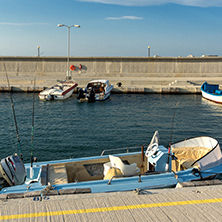 CHERNOMORETS, BULGARIA - AUGUST 16, 2017:  Amazing Seascape of port of Chernomorets, Burgas region, Bulgaria