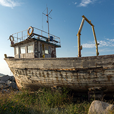 CHERNOMORETS, BULGARIA - AUGUST 16, 2017:  Amazing Seascape of port of Chernomorets, Burgas region, Bulgaria