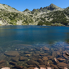 Amazing Landscape with Big Valyavishko Lake and Dzhangal peak, Pirin Mountain, Bulgaria