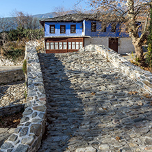 Old house in village of Moushteni near Kavala, East Macedonia and Thrace, Greec