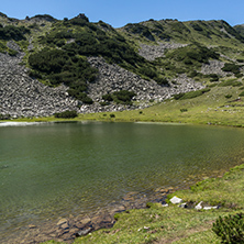 Amazing Summer Panorama with  Prevalski lakes, Pirin Mountain, Bulgaria