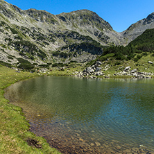 Amazing Panorama with Prevalski lakes and Mozgovishka pass, Pirin Mountain, Bulgaria