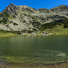 Amazing Panorama with Prevalski lakes and Valyavishki chukar peak, Pirin Mountain, Bulgaria