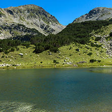 Amazing Panorama with Prevalski lakes and Mozgovishka pass, Pirin Mountain, Bulgaria