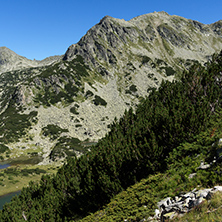 Amazing landscape with Prevalski lakes, Dzhangal and Valyavishki chukar peaks, Pirin Mountain, Bulgaria