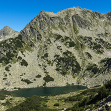 Amazing Panorama with Prevalski lakes and Valyavishki chukar peak, Pirin Mountain, Bulgaria