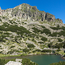 Amazing landscape with Dzhangal peak and Samodivski lakes, Pirin Mountain, Bulgaria