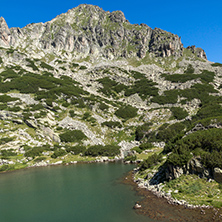 Amazing landscape with Dzhangal peak and Samodivski lakes, Pirin Mountain, Bulgaria