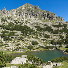 Landscape with Dzhangal peak and Samodivski lakes, Pirin Mountain, Bulgaria