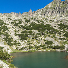 Landscape with Dzhangal peak and Samodivski lakes, Pirin Mountain, Bulgaria