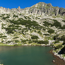 Landscape with Dzhangal peak and Samodivski lakes, Pirin Mountain, Bulgaria