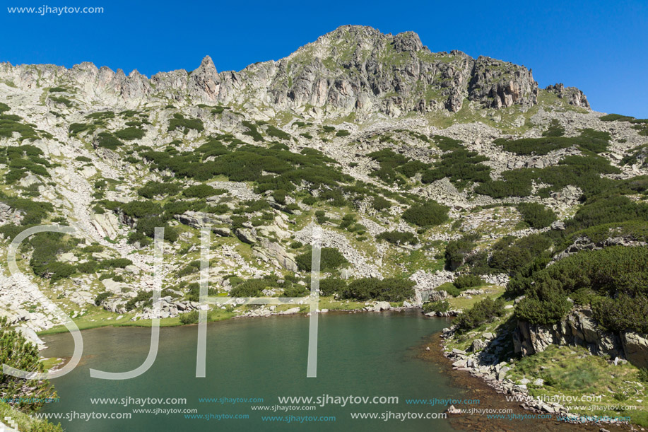 Landscape with Dzhangal peak and Samodivski lakes, Pirin Mountain, Bulgaria