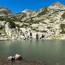 Landscape with Left Kralev Dvor pass and Samodivski lakes, Pirin Mountain, Bulgaria