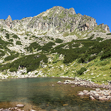 Landscape with Dzhangal peak and Samodivski lakes, Pirin Mountain, Bulgaria