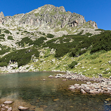 Landscape with Dzhangal peak and Samodivski lakes, Pirin Mountain, Bulgaria