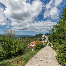 KRASTOVA GORA, BULGARIA - MAY 25, 2013: Amazing view of churches in  Krastova gora (Cross Forest) , Rhodope mountain, Bulgaria