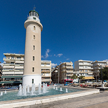 ALEXANDROUPOLI, GREECE - SEPTEMBER 23, 2017:  Lighthouse in town of Alexandroupoli, East Macedonia and Thrace, Greece
