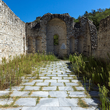 Ancient ruins of Saint Barbara church in town of Melnik, Blagoevgrad region, Bulgaria