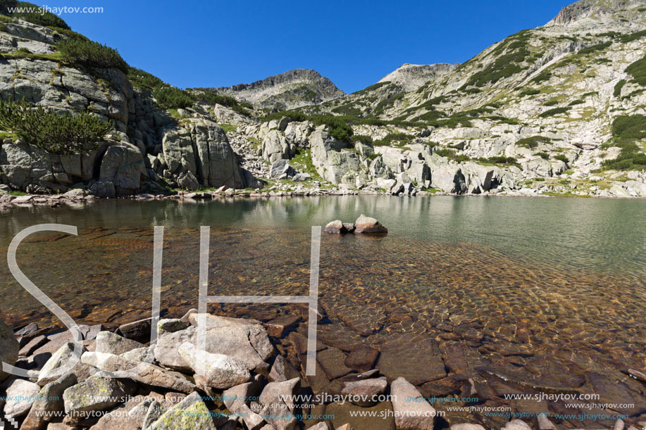 Amazing Landscape with Left Kralev Dvor pass and Samodivski lakes, Pirin Mountain, Bulgaria