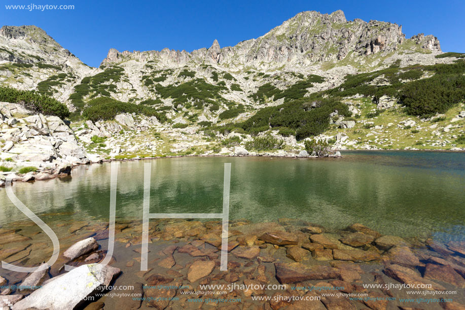Amazing Landscape with Dzhangal peak and Samodivski lakes, Pirin Mountain, Bulgaria