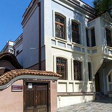 PLOVDIV, BULGARIA - SEPTEMBER 1, 2017:  House from the period of Bulgarian Revival in old town of Plovdiv, Bulgaria