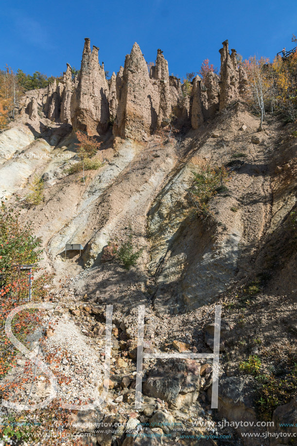 Amazing Autumn Landscape of Rock Formation Devil"s town in Radan Mountain, Serbia