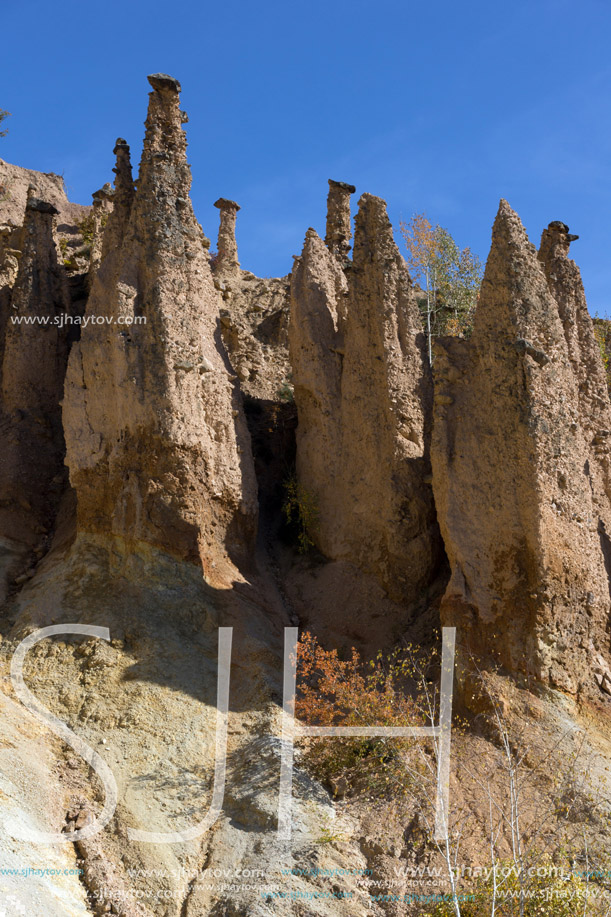 Amazing Autumn Landscape of Rock Formation Devil"s town in Radan Mountain, Serbia